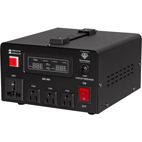 2000 Watt Diamond Series Voltage Transformer with Regulator & Stabilizer
