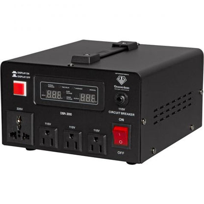 2000 Watt Diamond Series Voltage Transformer with Regulator & Stabilizer