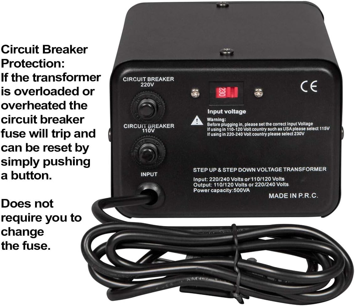 Dynastar DS-500 500 Watt Voltage Converter - Military-Grade Power